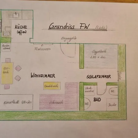 Apartman Springer In Ot Grossziethen Div Fuer Bis Zu 6 Personen *