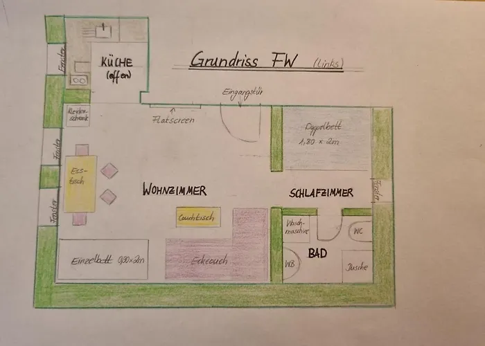 아파트 Springer In Ot Grossziethen Div Fuer Bis Zu 6 Personen *