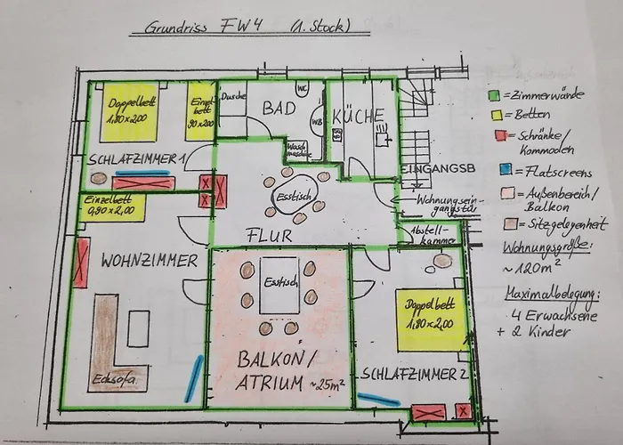아파트 Springer In Ot Grossziethen Div Fuer Bis Zu 6 Personen